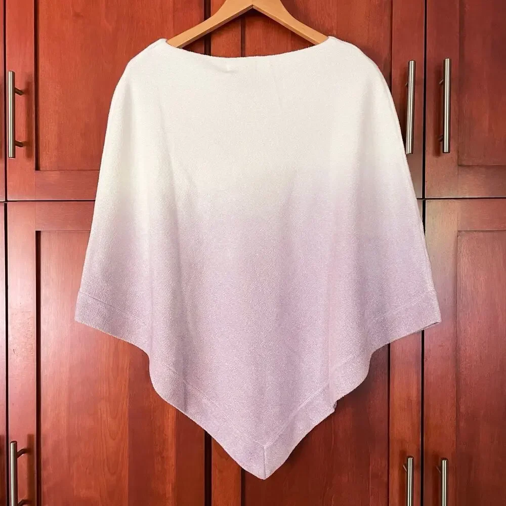 Barefoot Dreams Ocean Breeze Poncho Cozychic Ultra Lite Ombre Soft Violet